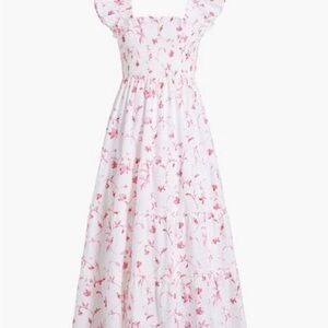 Hill House Home Nap Dress, Pink Botanical print, XS